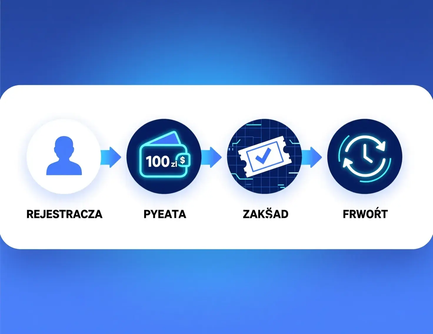 Proces zakładu bez ryzyka krok po kroku - rejestracja, wpłata, zakład, zwrot przy przegranej